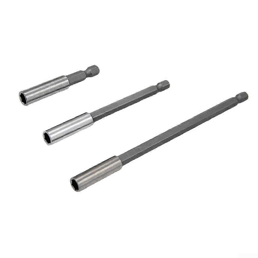 Quick Change 3PC Extension Rod Set 1/4Inch Hex Shank for Screwdriver Bits Compatible with Various Drills