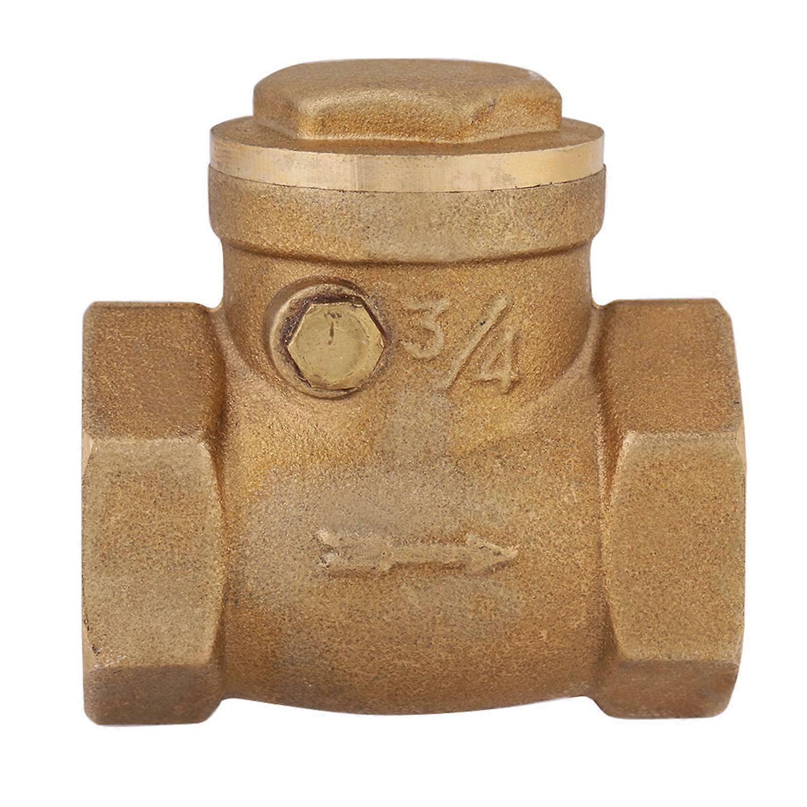 1pc DN20 Female Thread Brass NOn return Swing Check Valve 232PSI Prevent Water Backflow