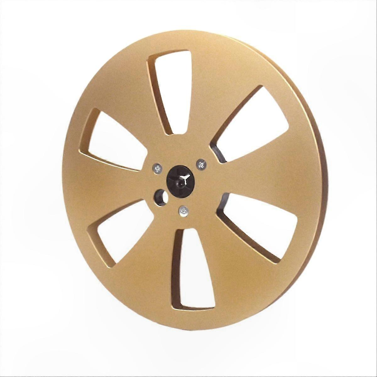 7-Inch Empty Tape Reels with 6 Holes and 1/4 Take-Up Hub for Reel-to-Reel Use