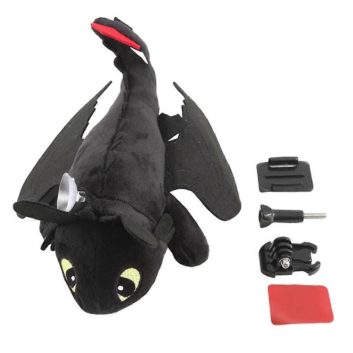 كيفية تدريب التنين الخاص بك بلا أسنان ليتل تحلق التنين دمية الديكور دراجة نارية خوذة سريعة ريل