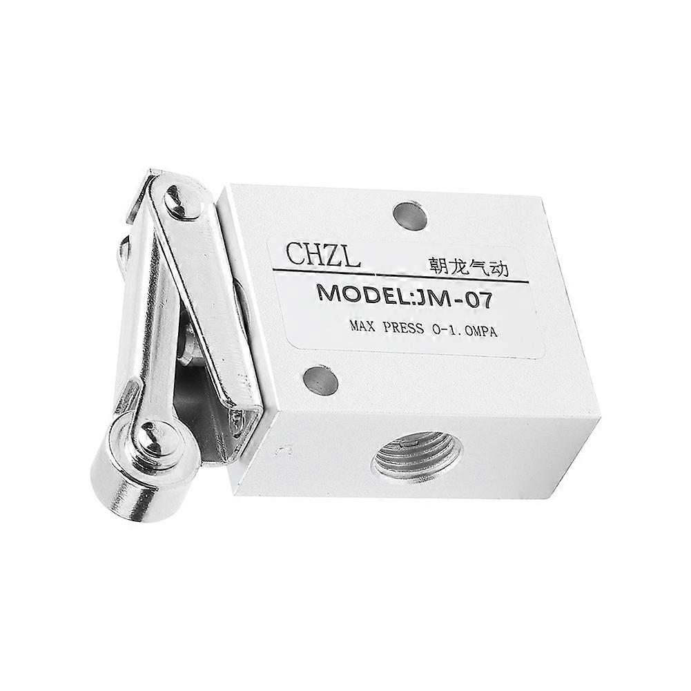 PT 1/4 Thread Roller Type Mechanical Pneumatic Valve 2 Position 3 Way