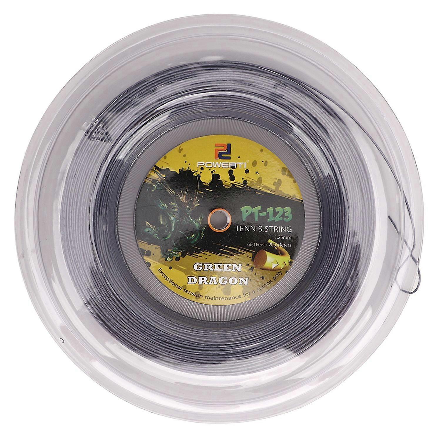 1.25mm Tennis Racket String Double Ribbed Pattern Beat Resistant Polyester Tennis String for Teenage