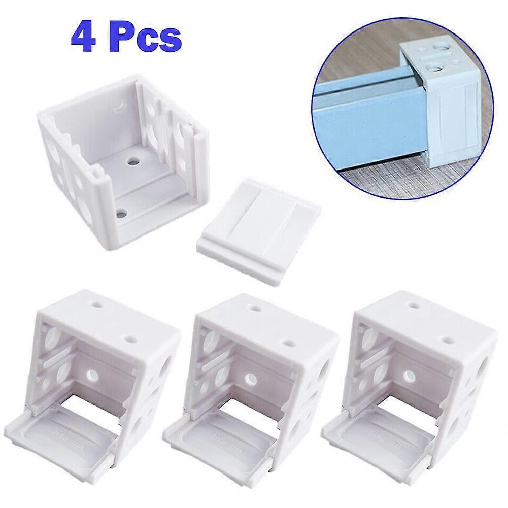 4 Pcs Blinds Brackets Curtain Mounting Bracket Head Track End Cover