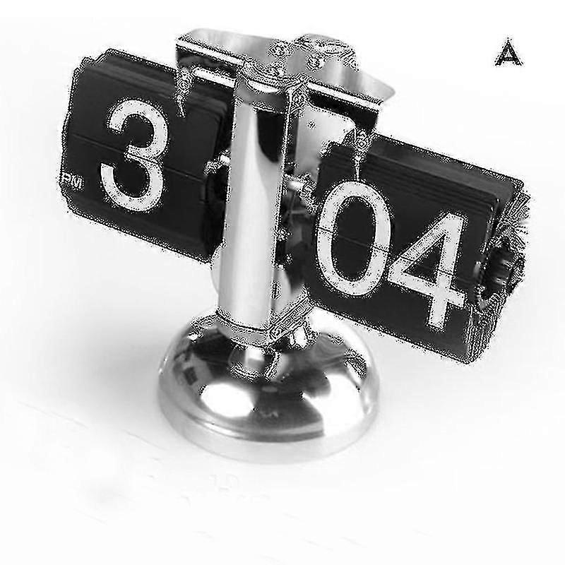 mechanical page turning desk clock automatic digital office decor