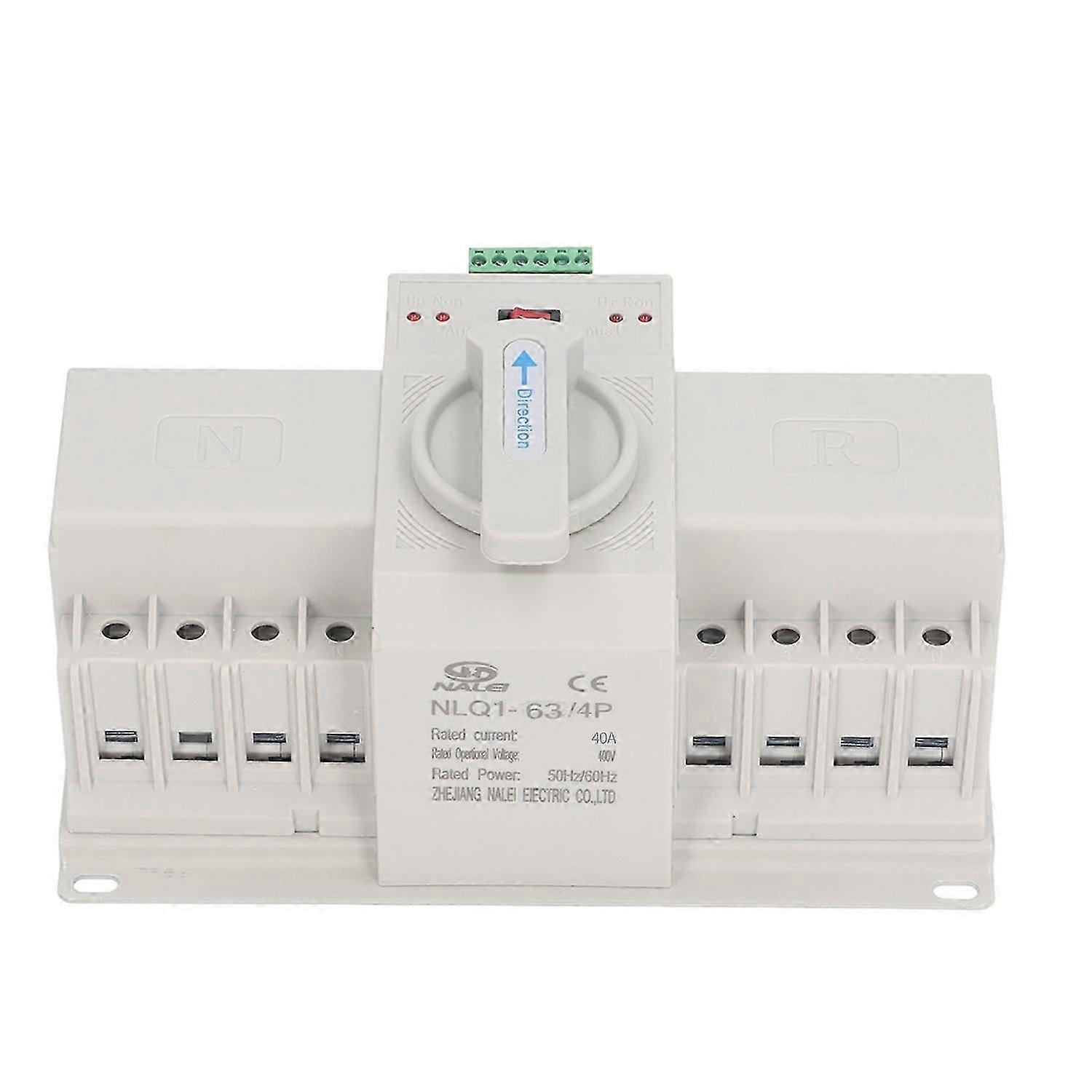 400V Dual Power Automatic Transfer Switch Mini 4P ATS CB Micro Power Transfer Switch for Household S