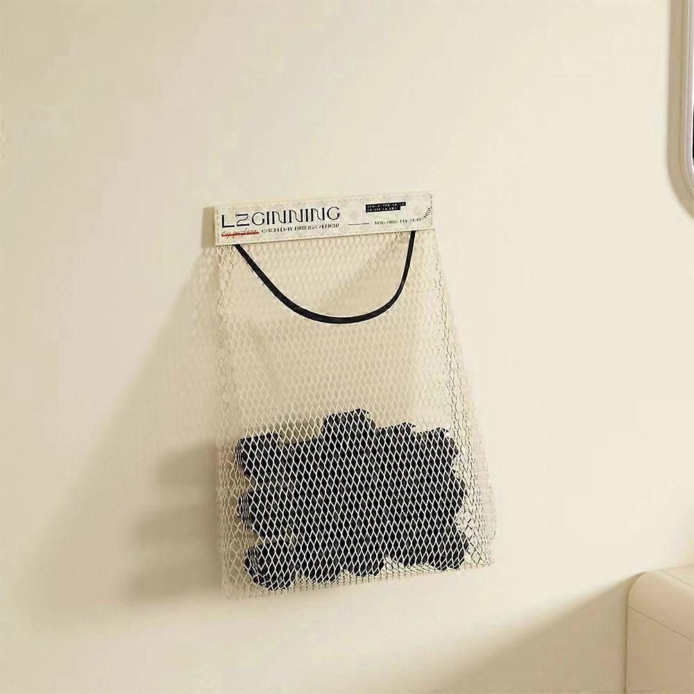 Reusable Fruit Vegetable Storage Net Bag Wall Mounted Net Pocket New Kitchen Hanging Mesh Bag