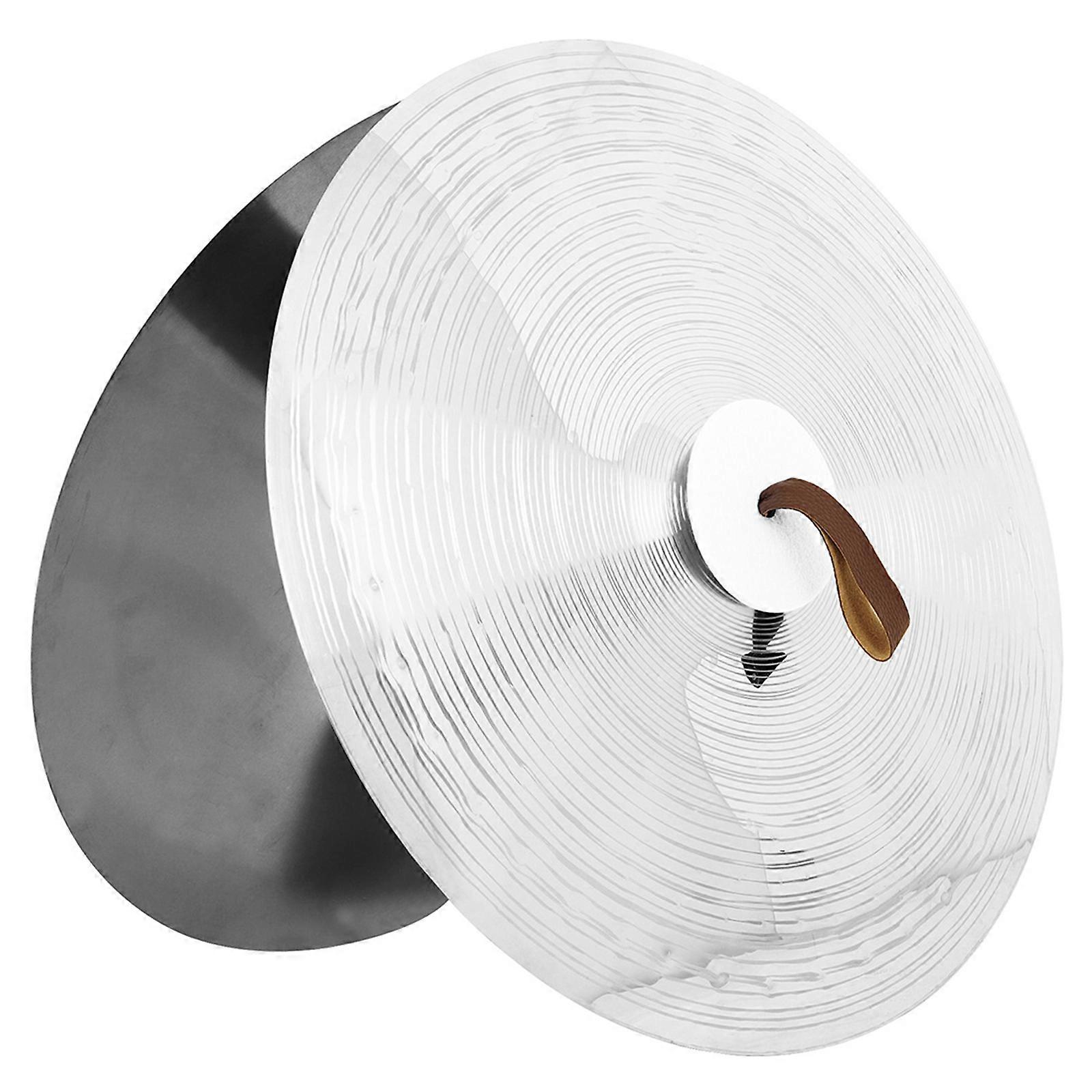 1pair Durability Alloys Cymbal for Bands and Drum Corp with Ergonomic Handles and Shoulder Strap  20 inches