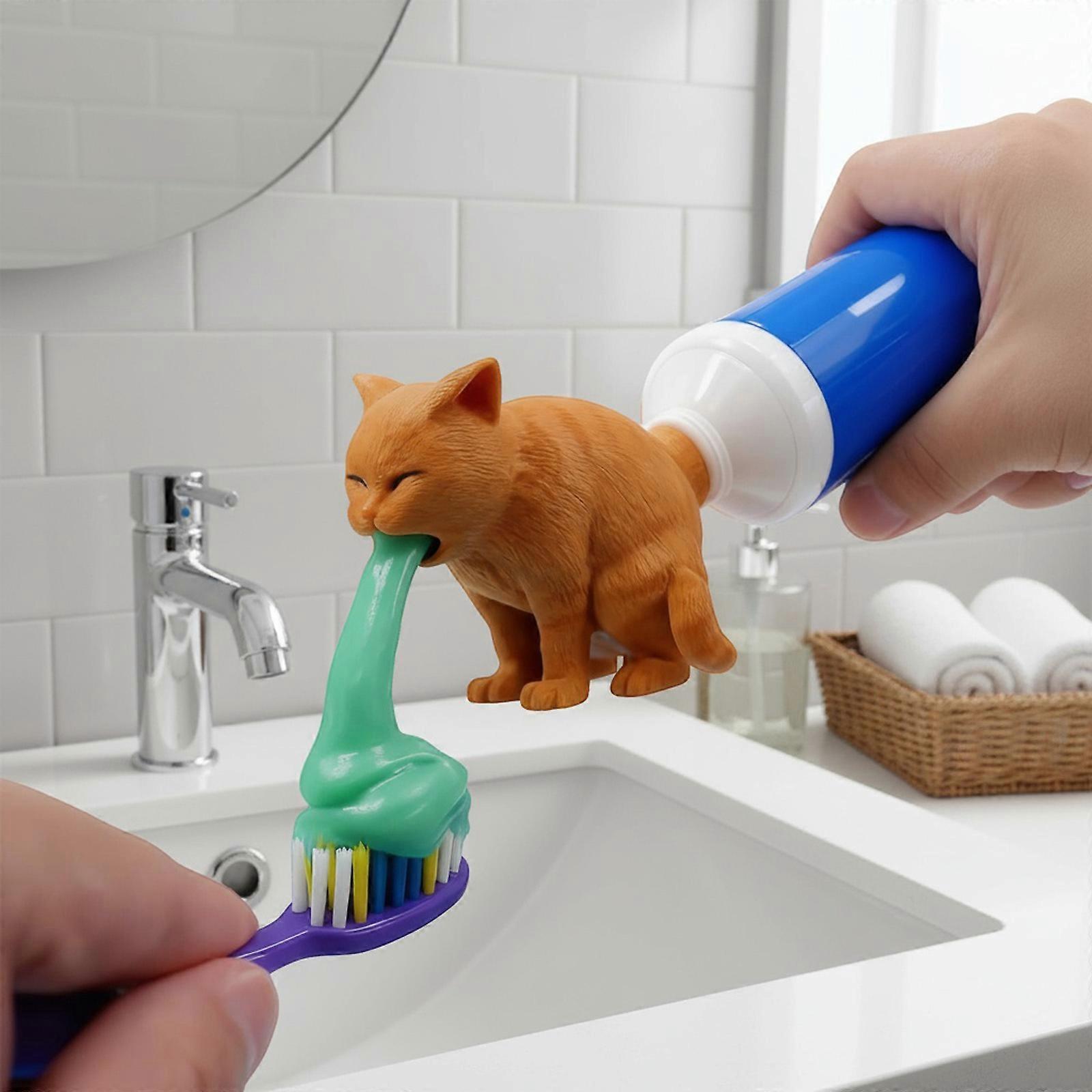 Grappige Tandpastadispenser | 3D Geprinte Dierenvorm,Tandpasta Top