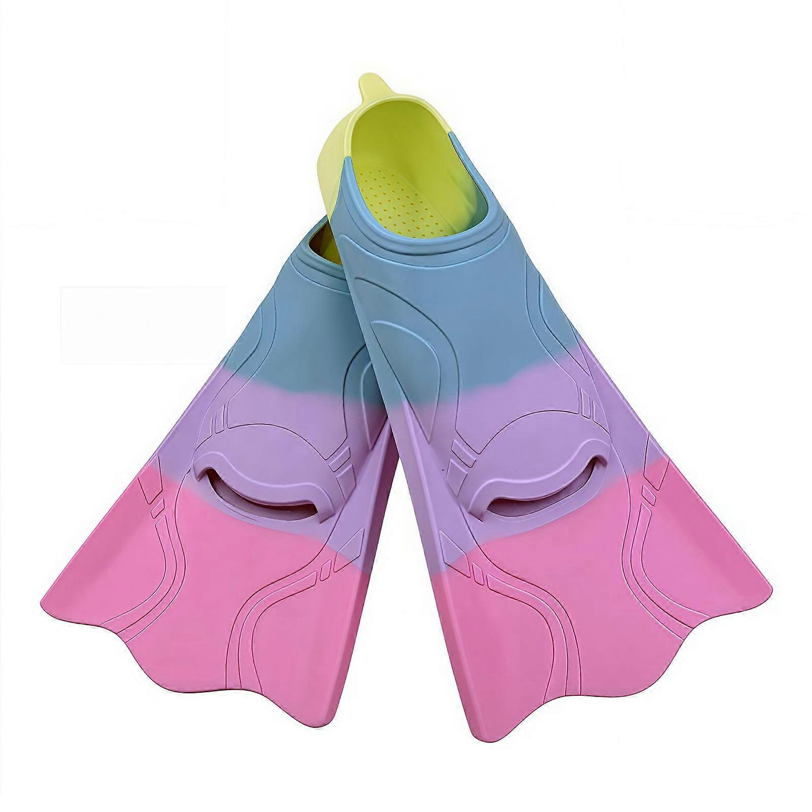 2pack Siliconi reglabili Înotătoare de înot Aripioare de înot rezistente la coroziune pentru diferite vârste S