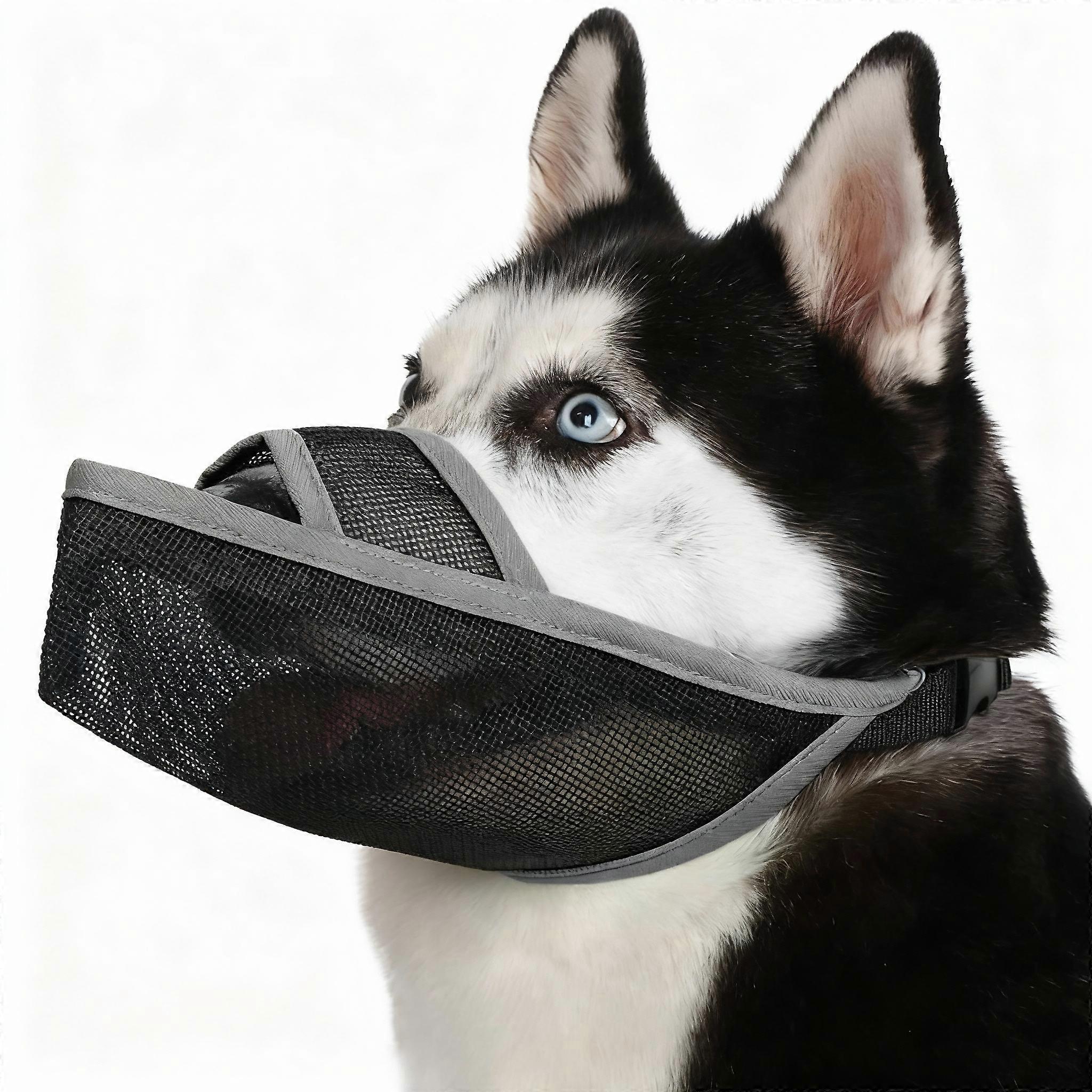 Breathable Dog Muzzle Pet Muzzle Adjustable Size Anti Bite Anti Bark Dog Mask