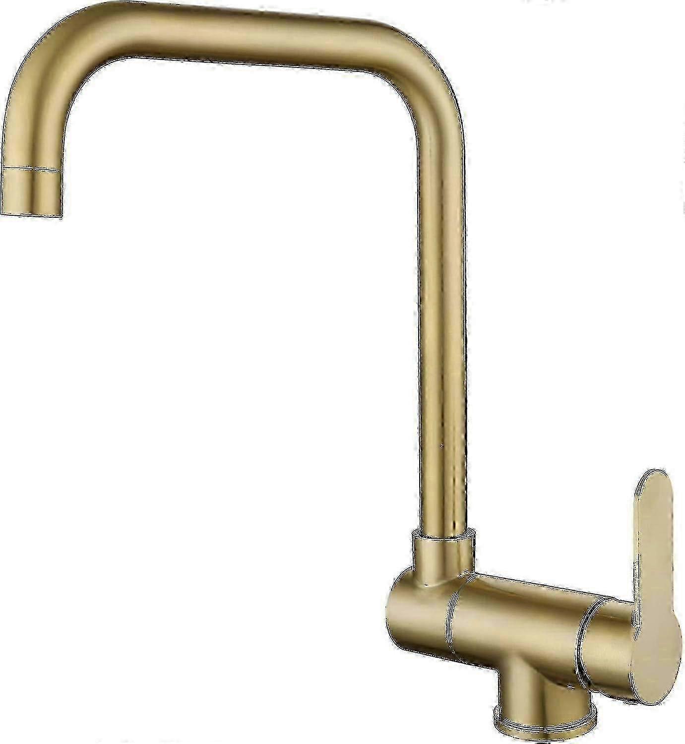 Foldable faucet for kitchen windows in copper gold
