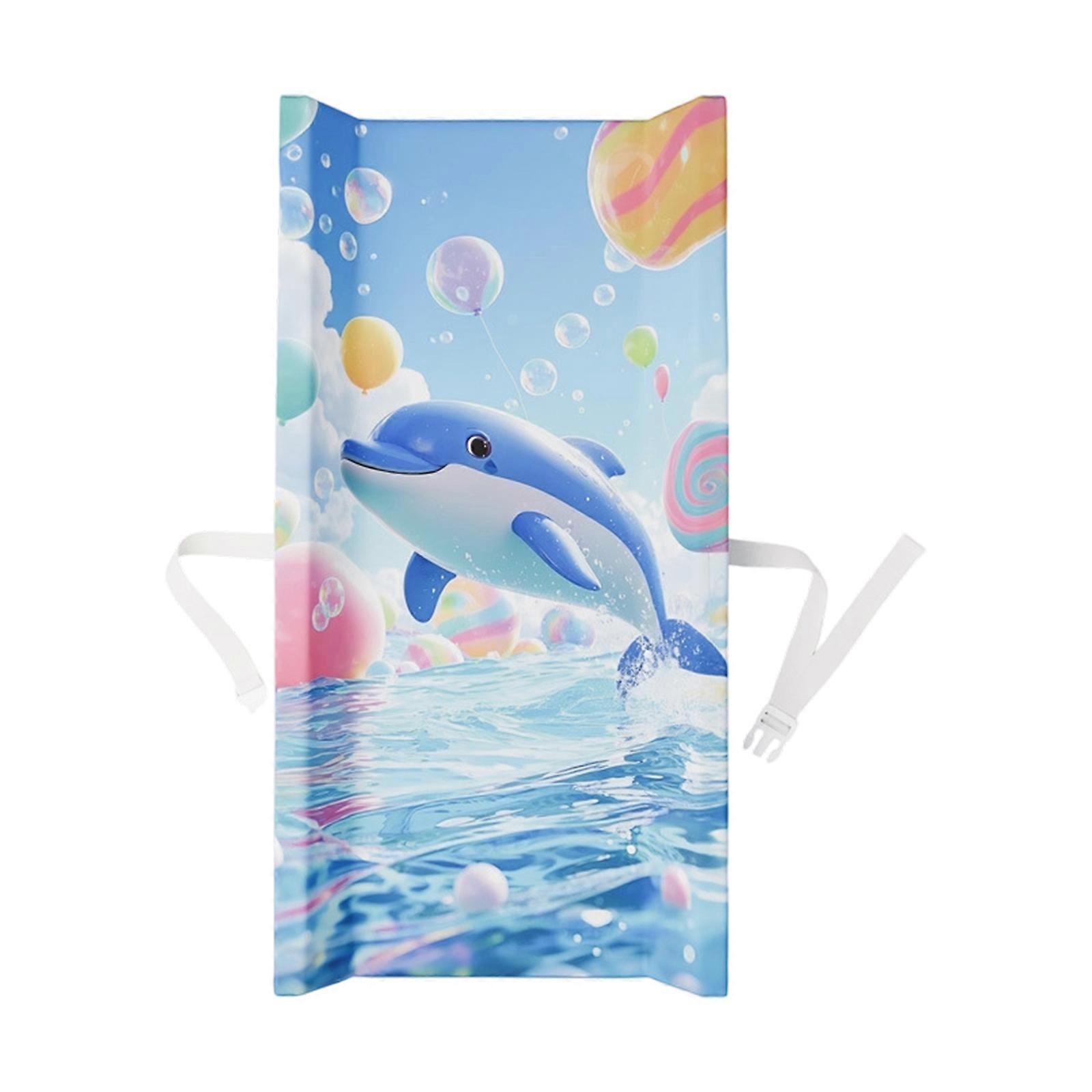 Long Lasting Diaper Changing Pad Cartoon Pattern Changing Station For Quick Cleanup And Easy Maintenance Multicolor