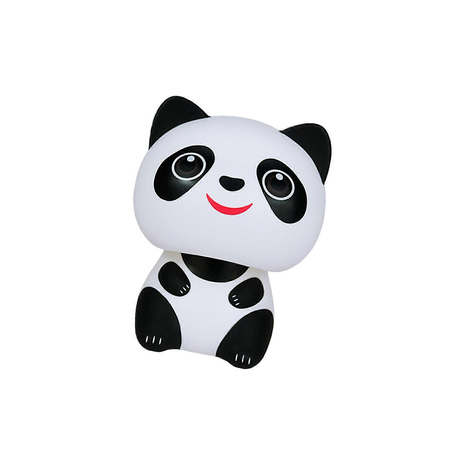 Childproof Solar Propelled Swinging Bear Vehicle Decoration Low Maintenance Plastic Decorative Part For Display Styling  S