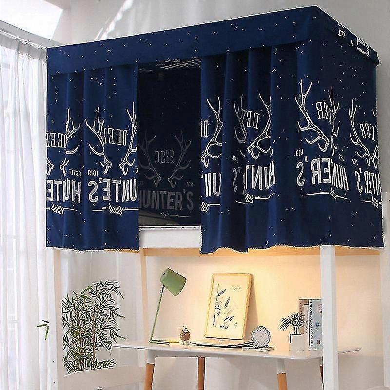 Bed Curtain for Dorm with Rope & Clasp, Single Bed Shade Cloth for 4/4.5 Inch Bunk