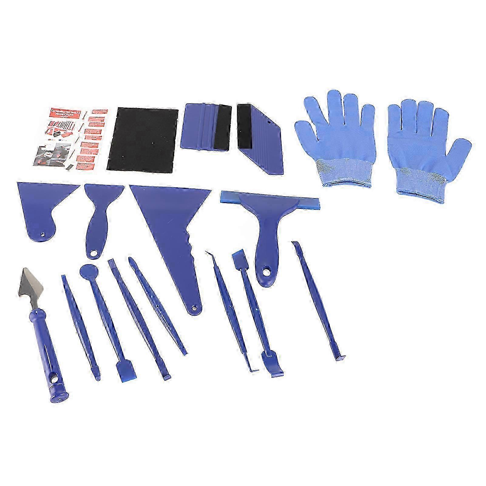 Car Edge‑Closing Tool 21pcs/set Comprehensive Edge‑Closing Tool Kit Scratch‑Free Squeegee Scraper for Car Sticker Color Change Film 25-26