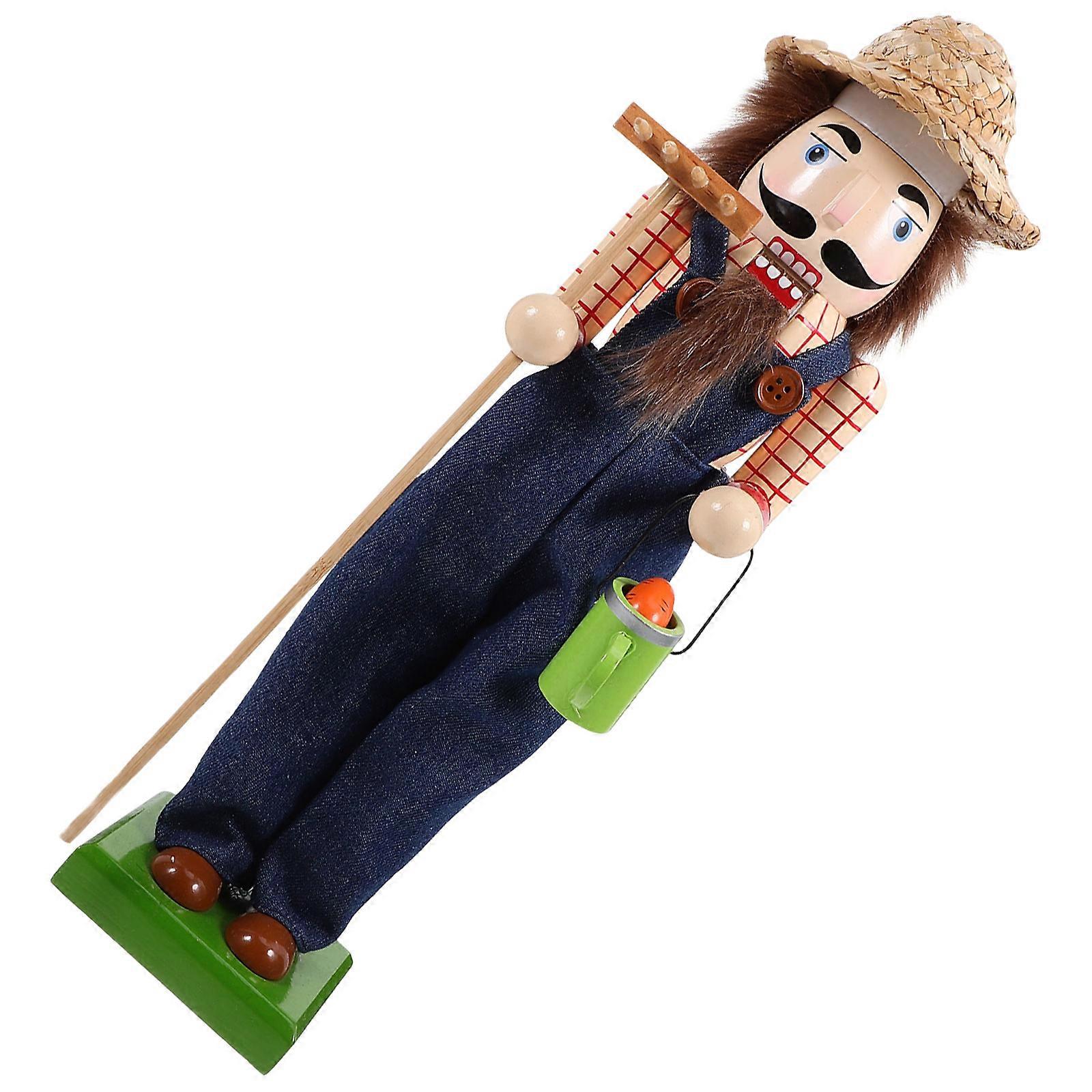 Traditional Wooden Nutcracker Christmas Nutcracker Ornament for Decor