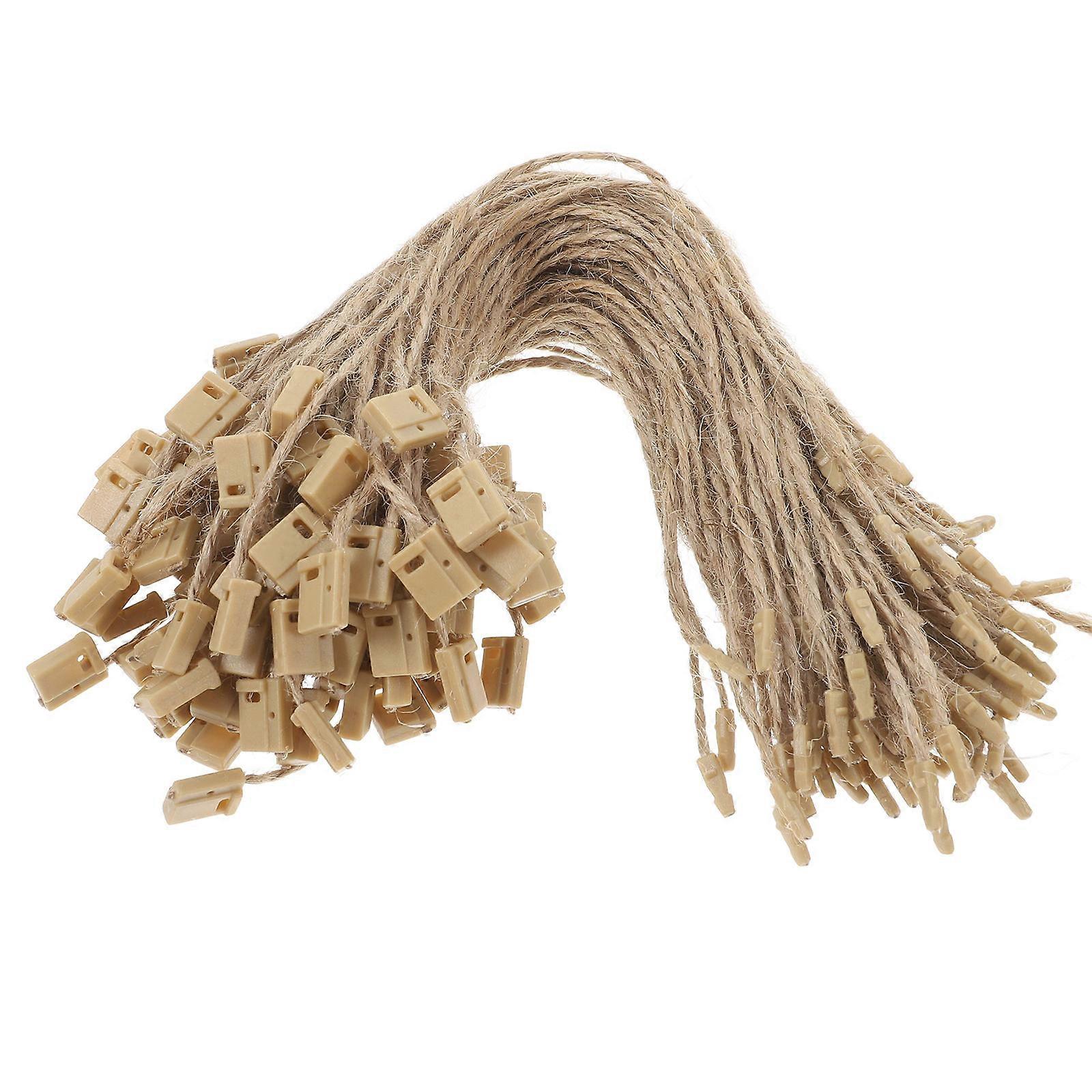 Hemp Twine String Natural Jute String For Holiday Preparations Snap Lock Button 100Pack