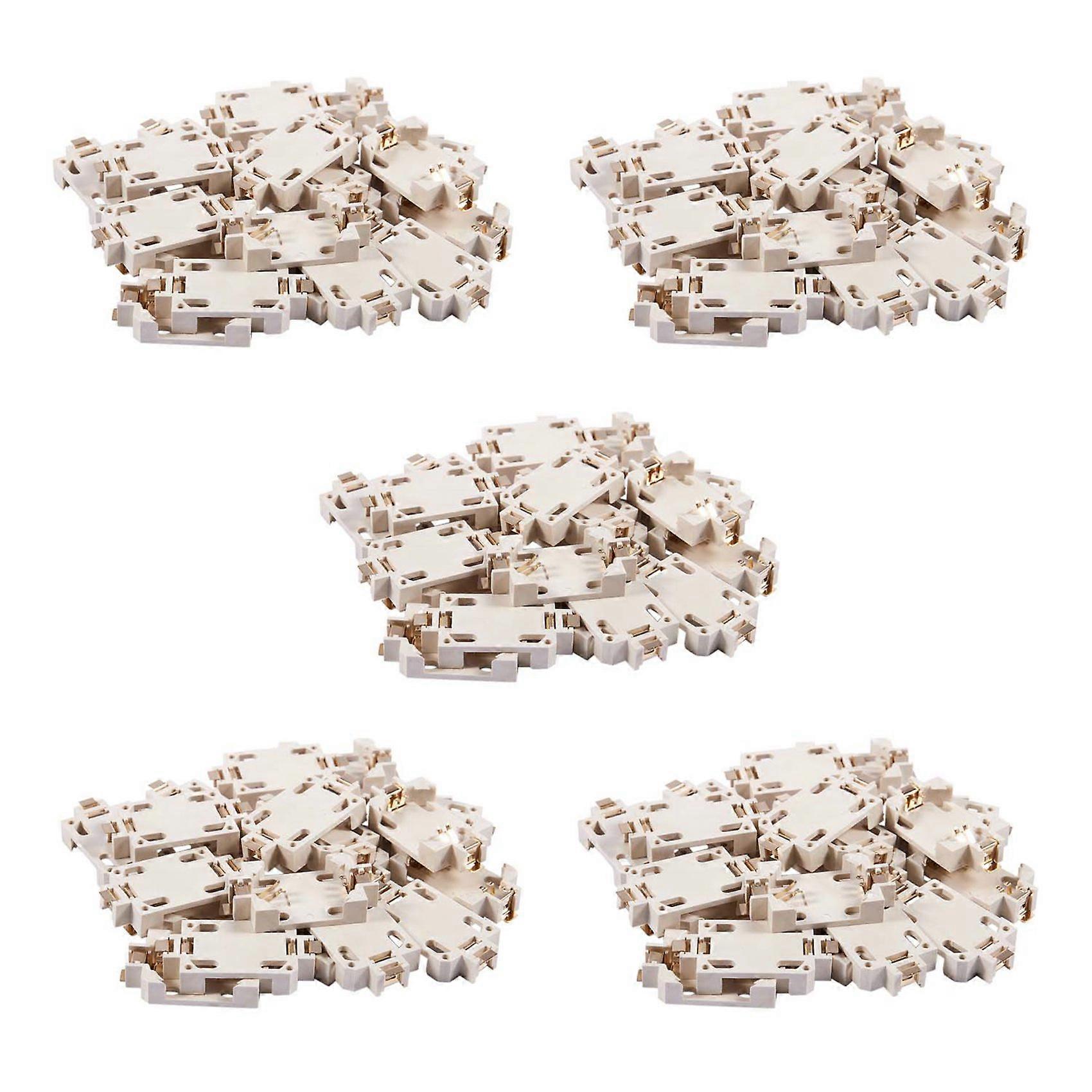 100Pcs White Housing CR2032 SMD Cell Button Battery Holder Socket Case