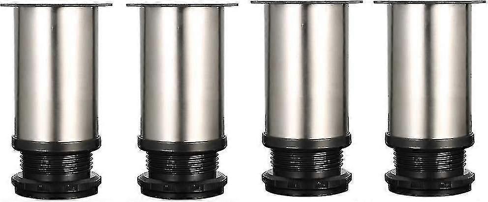 4stk Møbelfødder, Justerbare Ben, Skabsben, Tykke Bordben, Møbelben, Rustfrit Stål, Justerbar Højde