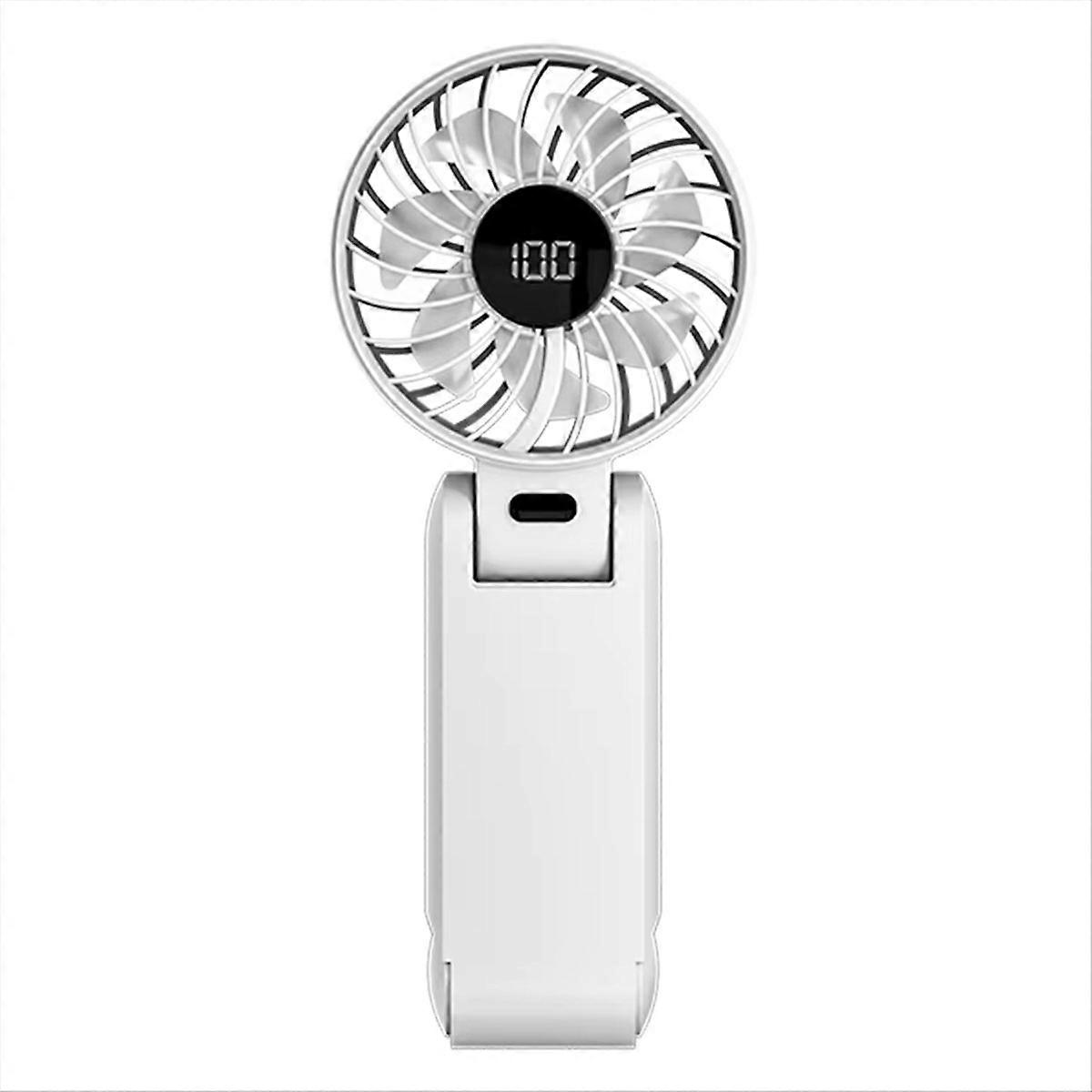 Handheld Mini Cooling Fan 5 Speed USB Rechargeable Fan B