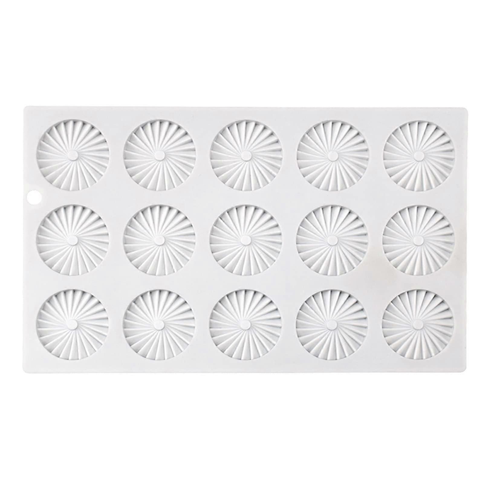 3D Silicone Mousse Cake Mold 15Cavity Nonstick Flexible for Precise Dessert Shaping Oven Safe