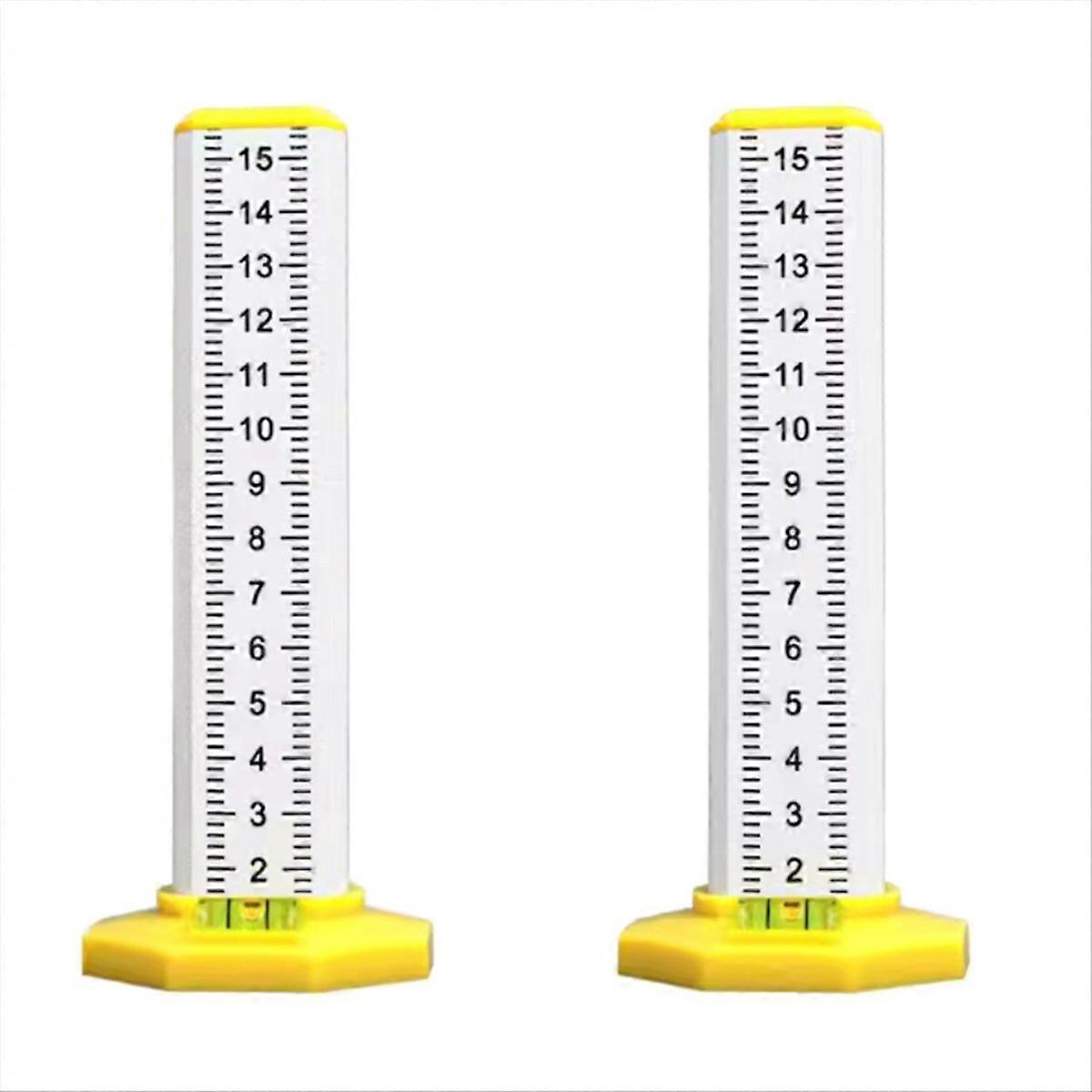 2pcs Woodworking Leveling Ruler Light Steel Keel Leveling Tool white