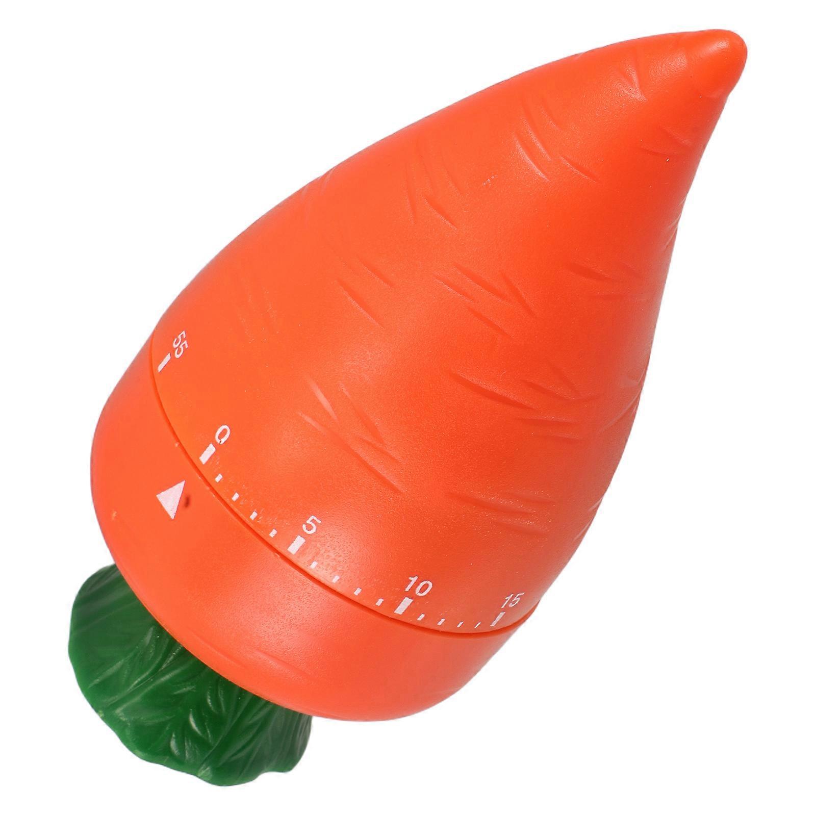 Mechanical Kitchen Timer Manual Timer Cute Cartoon Carrot for Kids