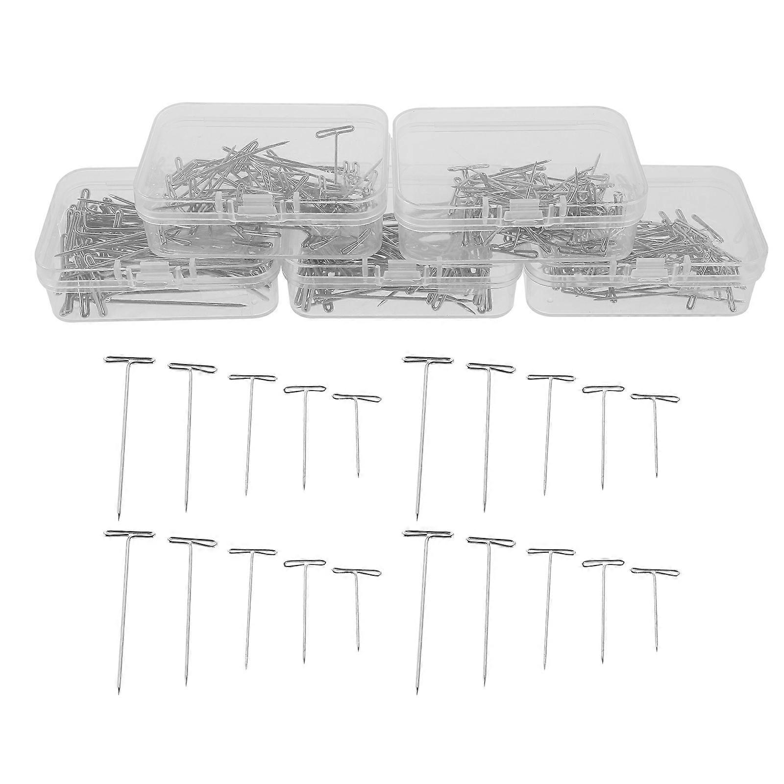 T Pins for Wig Extensions and Sweater Fixing 250Pcs Blocking Needles