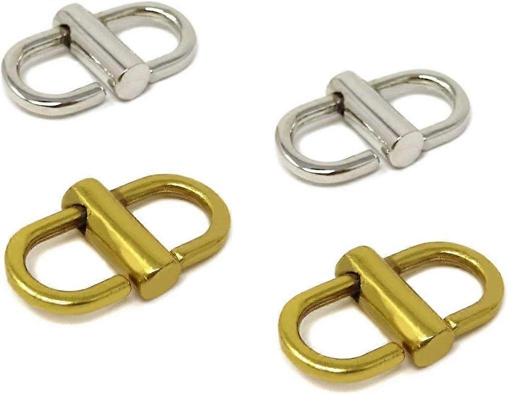 4PCS Metal Adjustable Buckles Chain Link Tiny Clips for Chain Strap Bag to