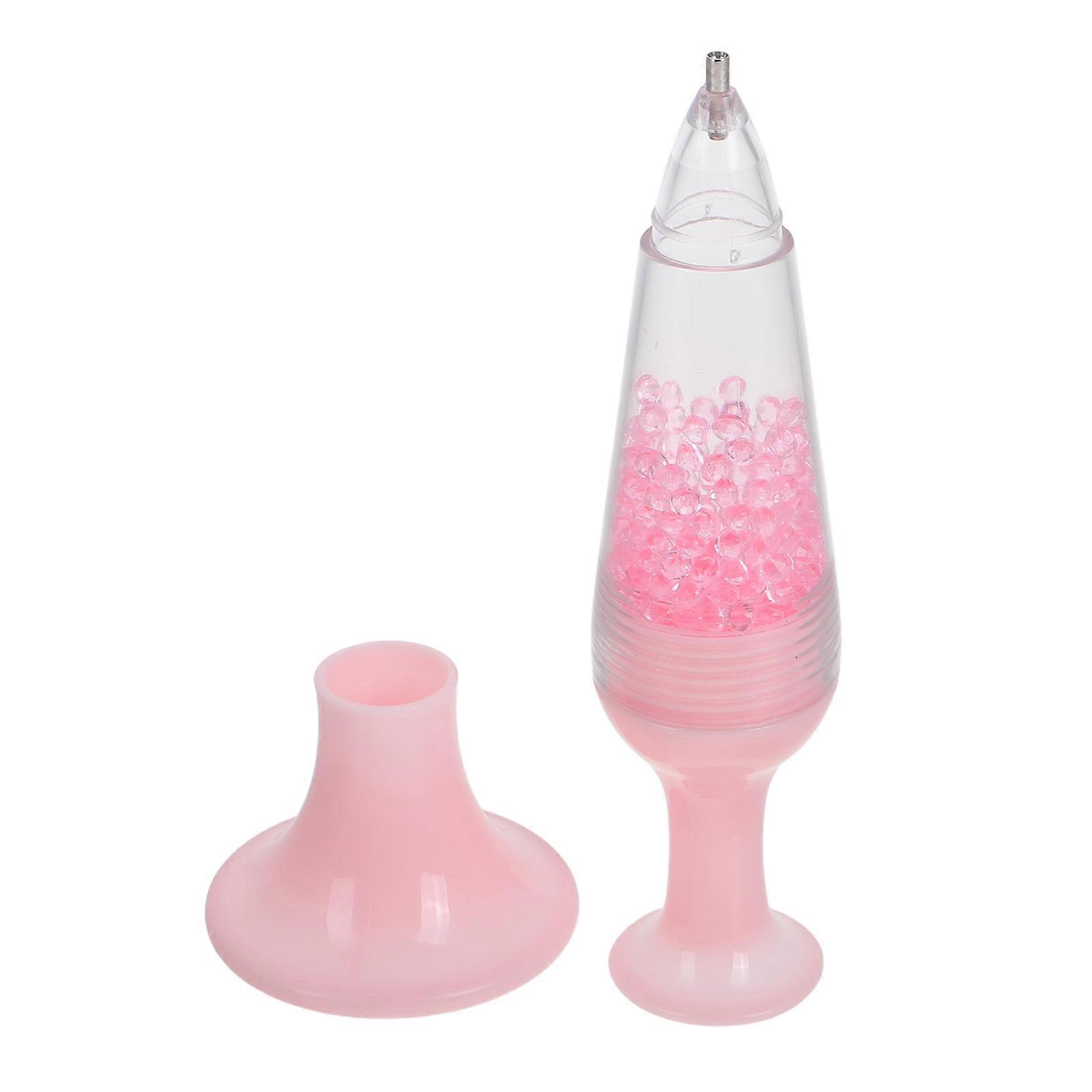 Pink Plastic Drilling Pen for DIY Crafts with Precise Positioning and Portable Design 1 Set