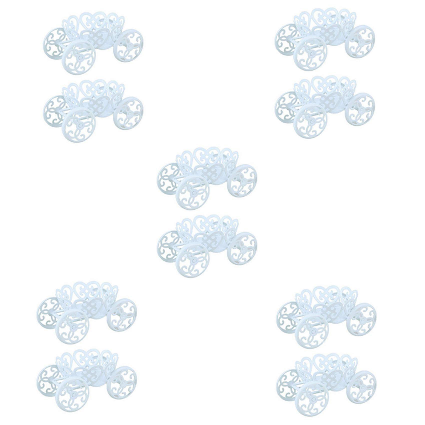 10-Pack Single Princess Carriage Cupcake Stand Holder Display
