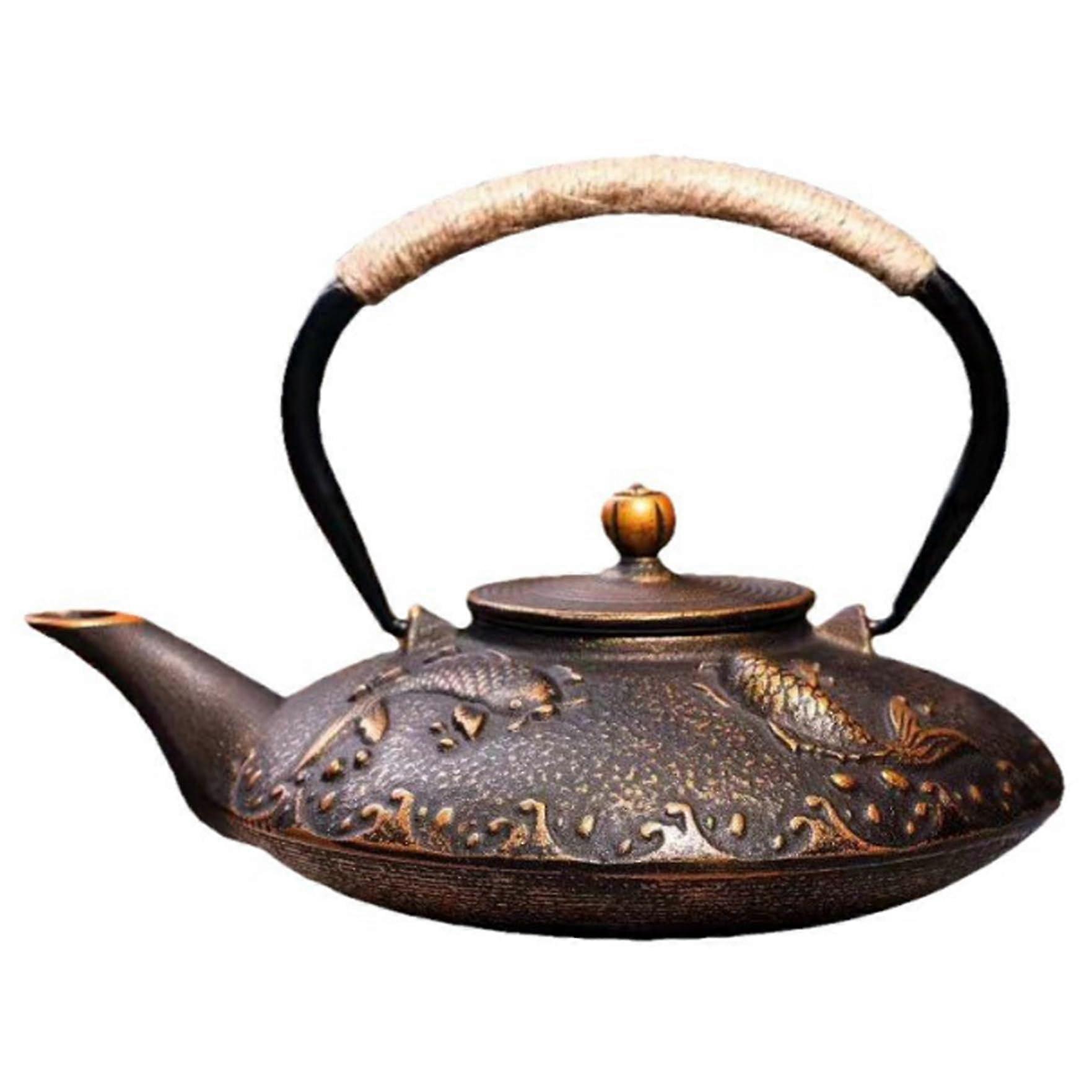 Japanese Cast Iron Teapot 800ml Stovetop Kettle with HeatResistant Handle for Loose Leaf Tea