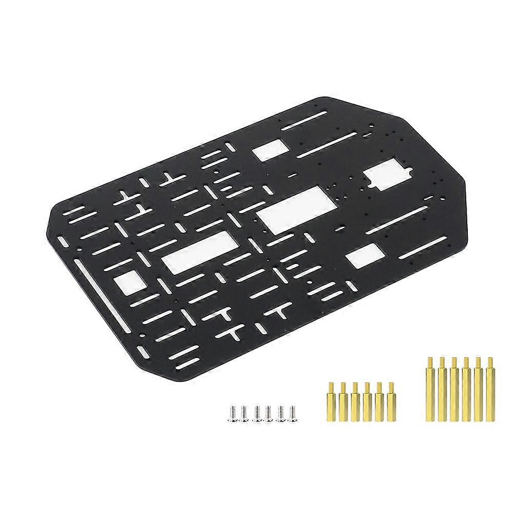 Smart Robot Car Bracket Aluminum Alloy Frame 2mm Wheeled Chassis High-Strength Upper Plate Support Multi-Layer Stacking