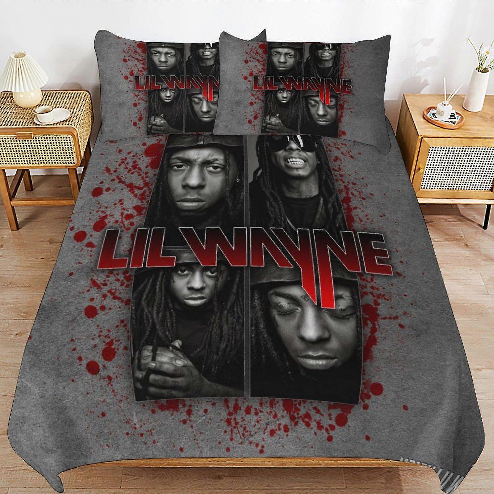 Lil wayne Soft Layer Durable Stitch Practical Fit Thread Finish Duvet Cover Sets with Easy Maintenance