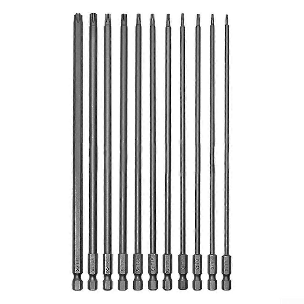 Magnetic Alloy Steel Screwdriver Bits Set 11pc, RustResistant, 1/4 Inch for Electric Tools