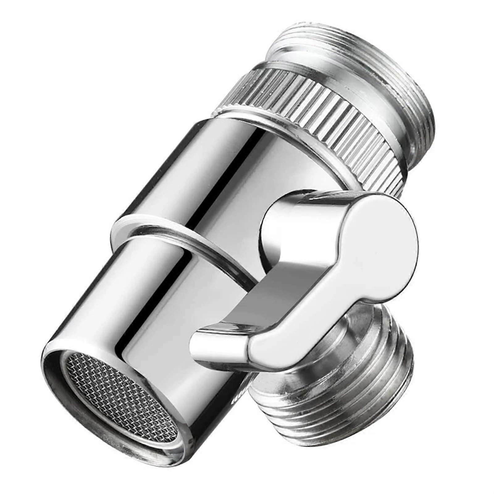 Kitchen Faucet Adapter with Dual Outlet Control, Universal 1/2 Inch Diverter Valve for Sink or Bidet