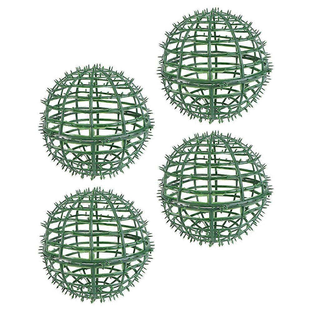 Plastic Green Round Frame for Storage Use Lightweight and Stable 4 Pieces