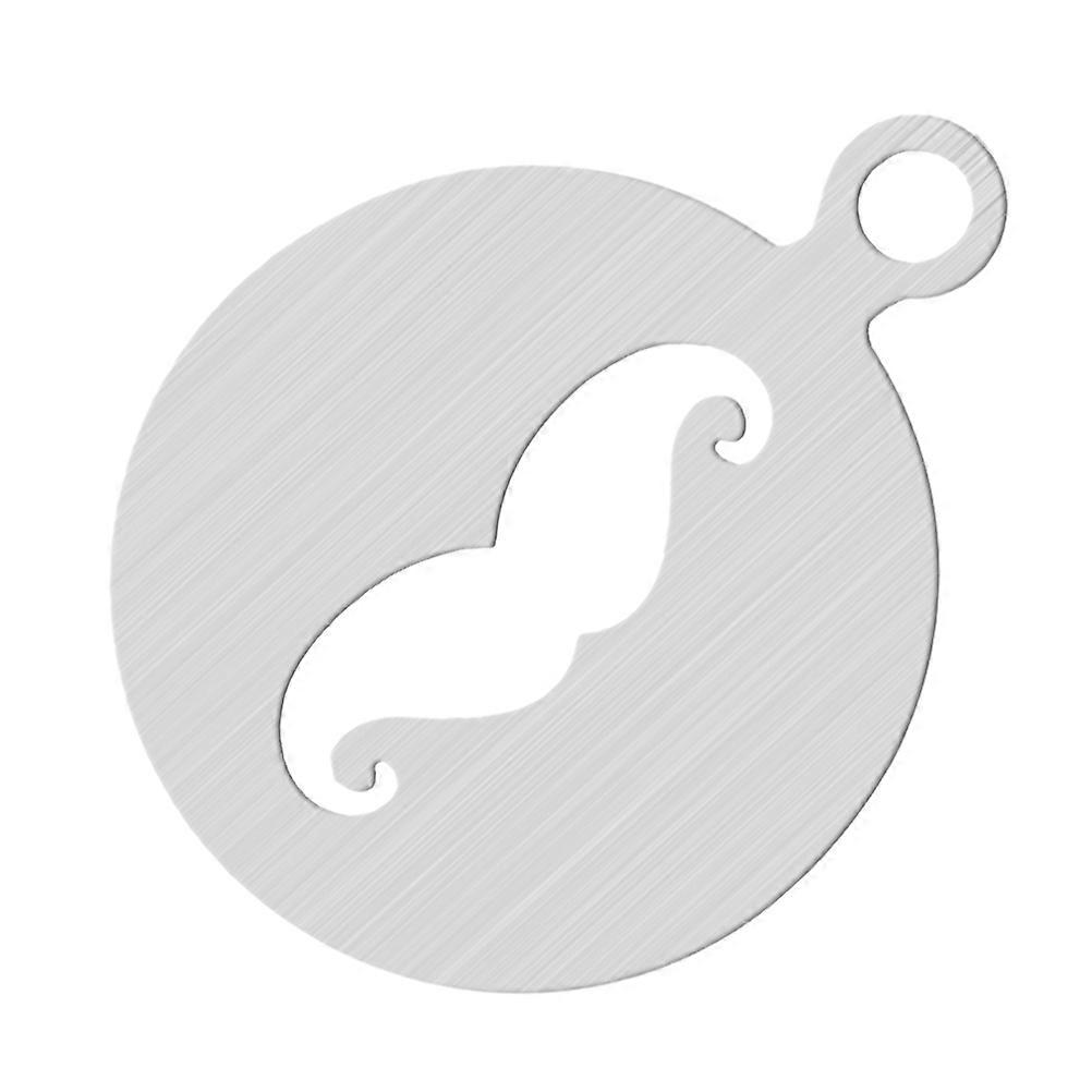 Coffee Template Stainless Steel for Decoration Mustache Pattern