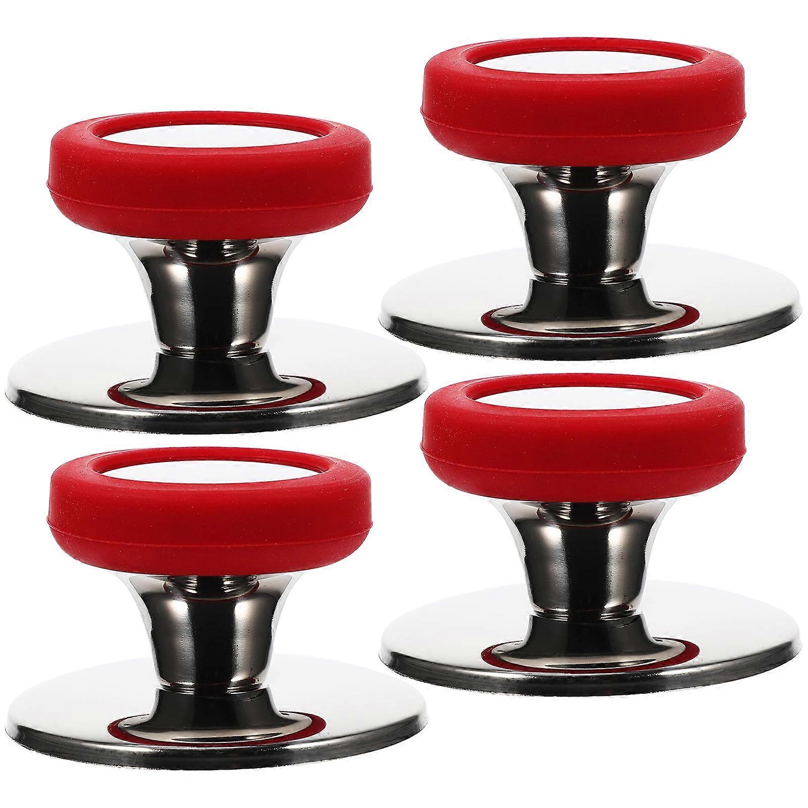 Pot Handle Lid Knobs for Replaceable Pan Lid Accessories 4Pcs Stainless Steel