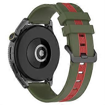 Cinturino in silicone morbido bicolore per Huawei Watch GT 3 42mm/Watch GT 2 42mm, larghezza 20mm