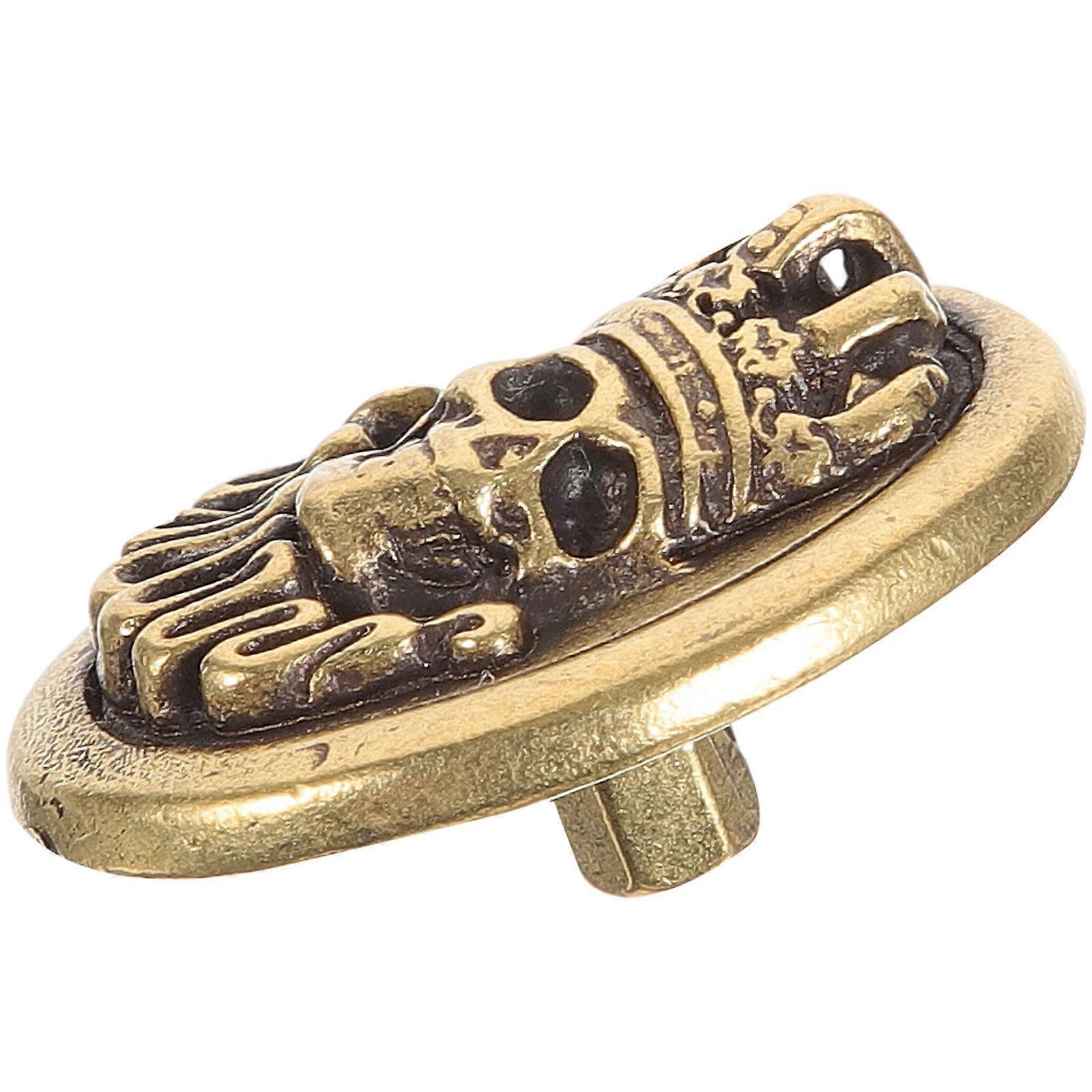 Vintage Buttons Punk Buttons Metal Flat Button Copper Decorative 1Set