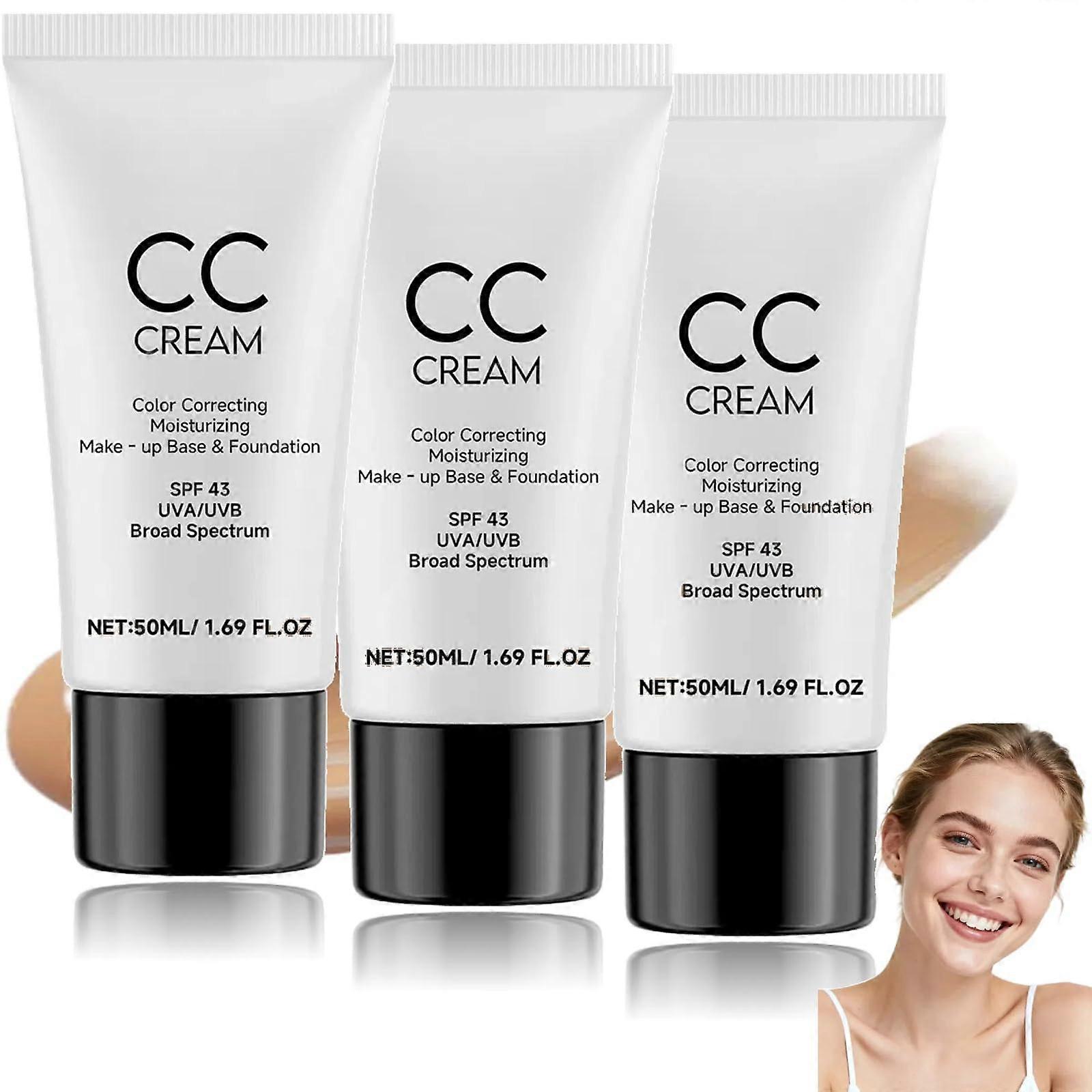 CC Cream with SPF 43 Protection, AntiAging ToneAdapting Coverage, Hydrating Triple Pack