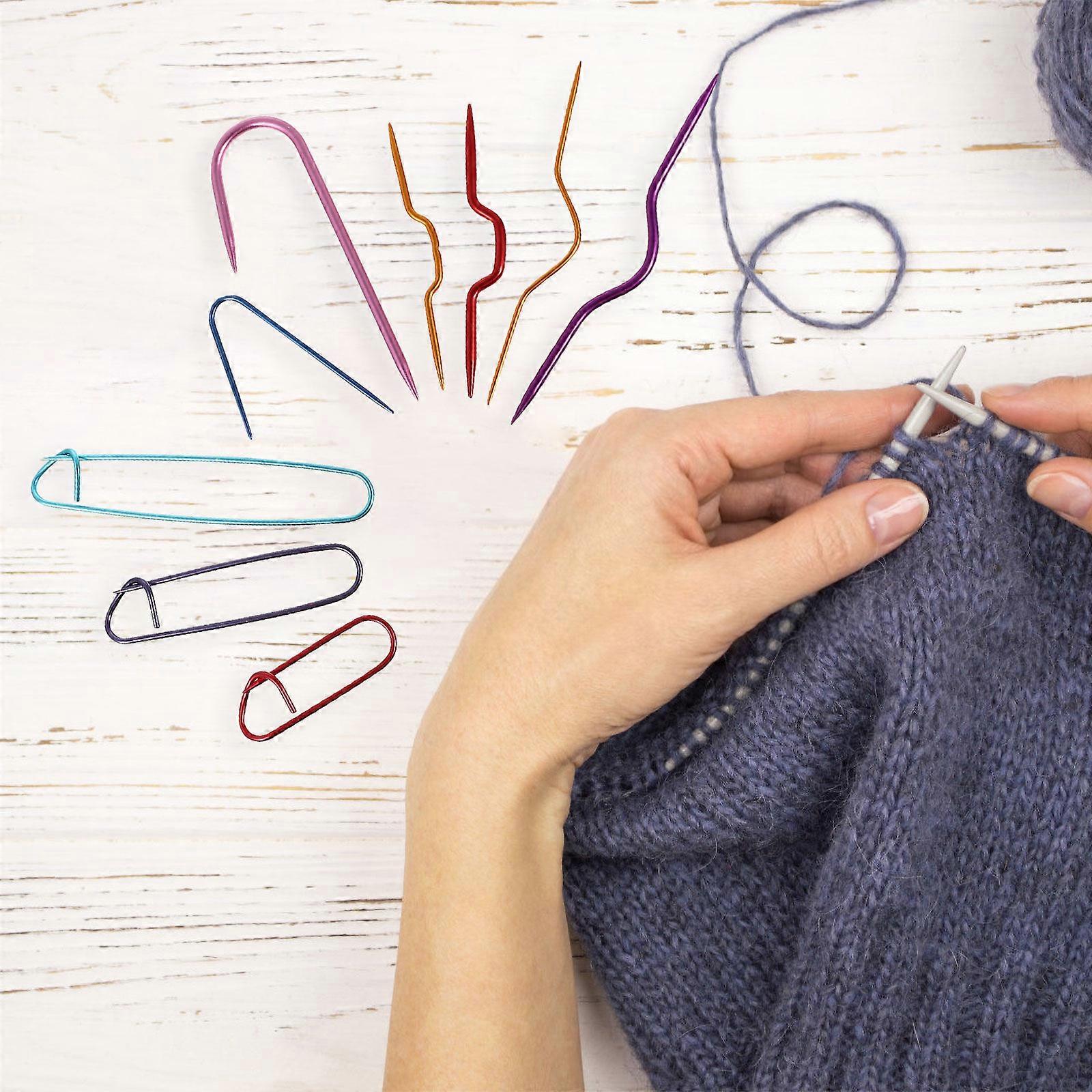 Knitting Accessories 9Pcs Tool Set for Crochet Knitting Assorted Color