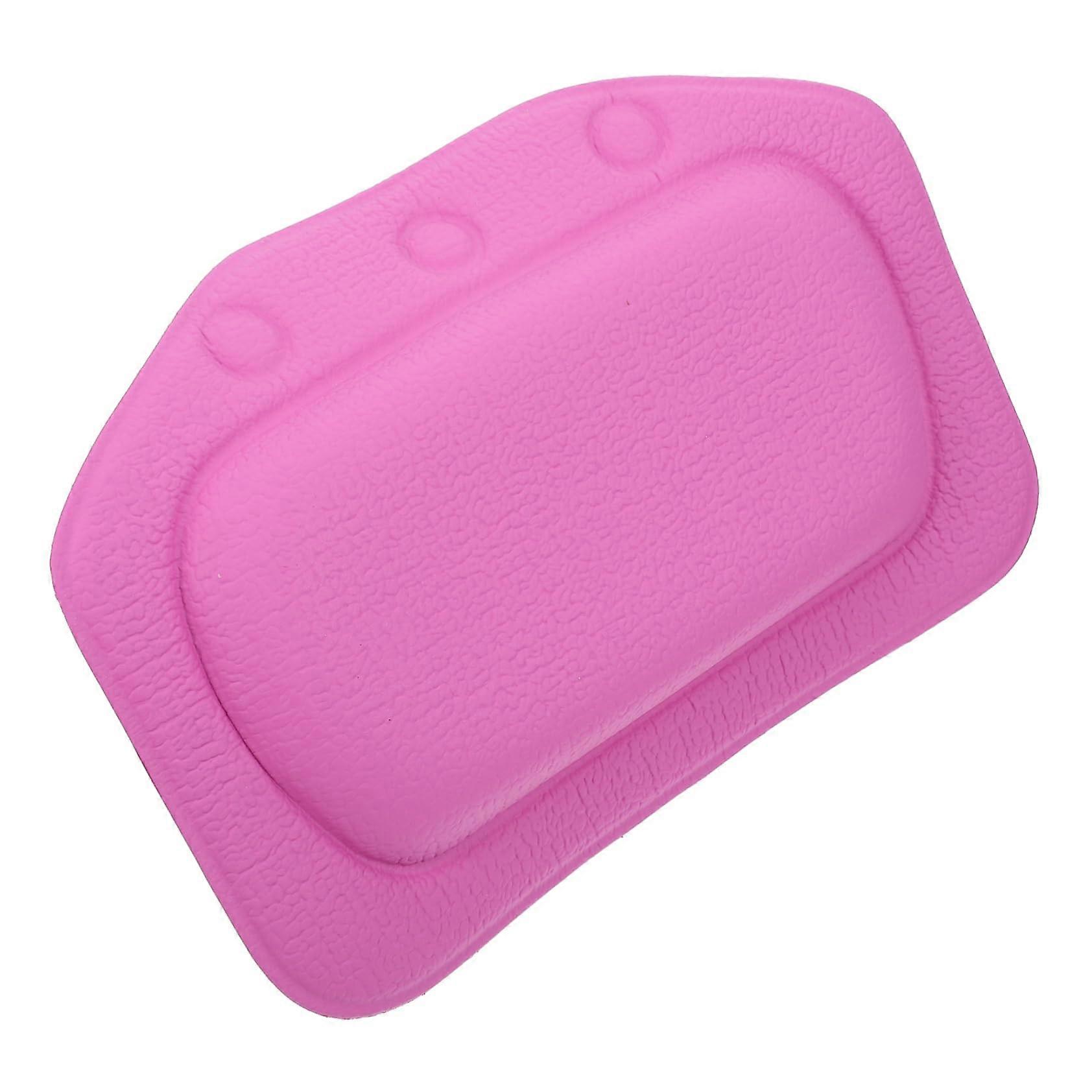 Bath Pillow with Suction Cups Ergonomic Neck and Shoulder Support Soft Cushion for Tub