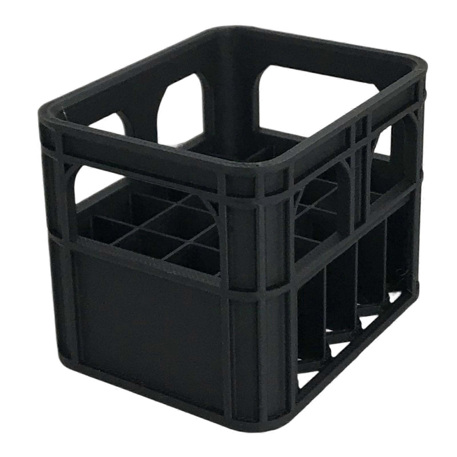 3A Batteries Box Easily Organizers Stackable Plastic Storage Case Holder Multiple Compartments Design for Mobility  Black