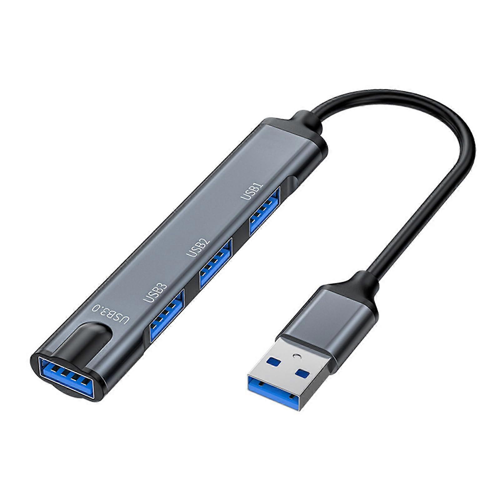 USB 3.0 Hub 4 Port Speed Data Transfer Multiport USB Expansion for Laptop and PC