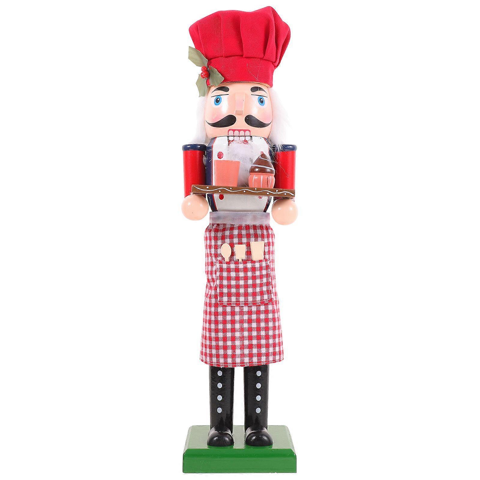 Baker Nutcracker Soldier Decor Festival Nutcracker Figure Wooden Nutcracker Soldier