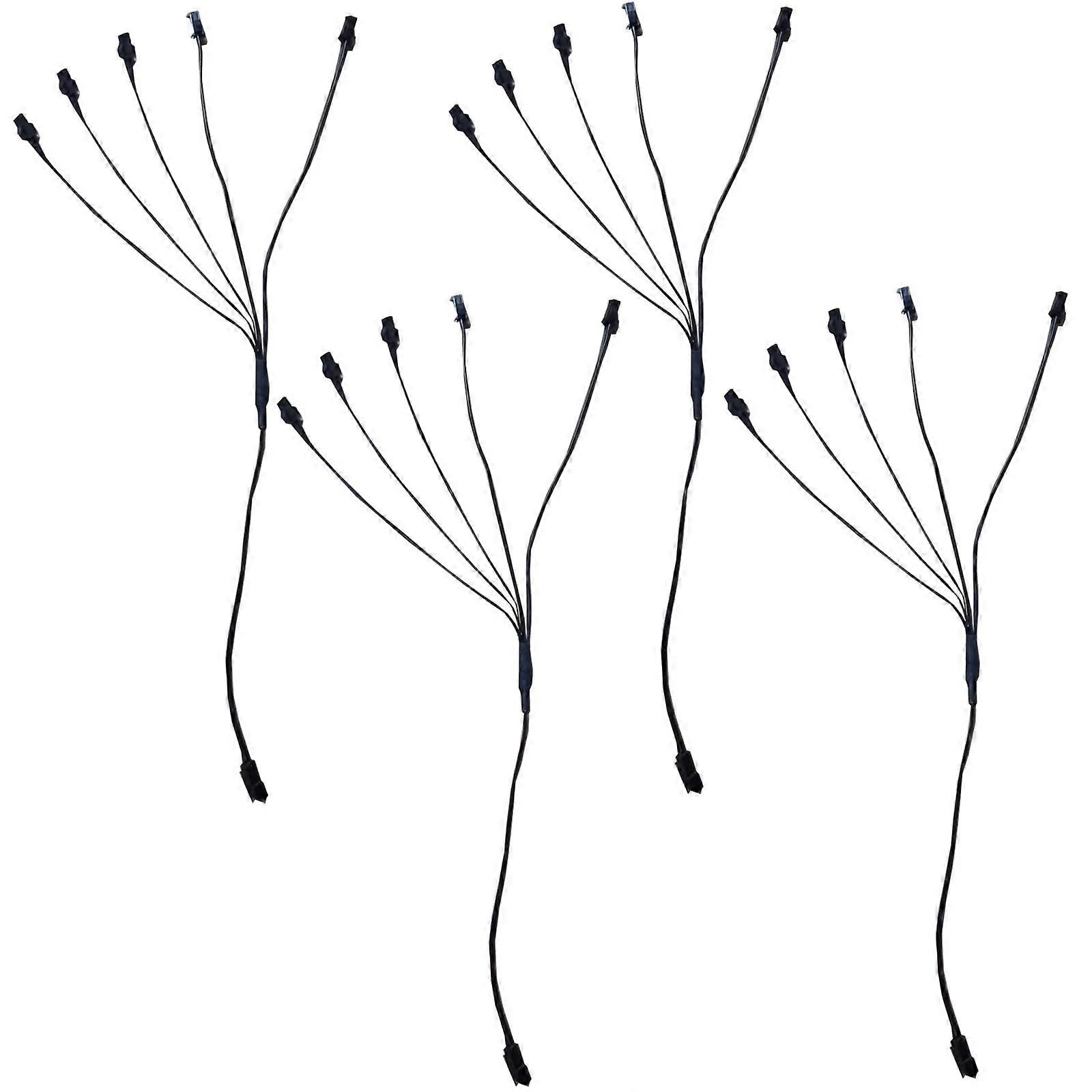 5 Way EL Wire Splitter Connector for Multiple Lights Extension Cable 4 Pack