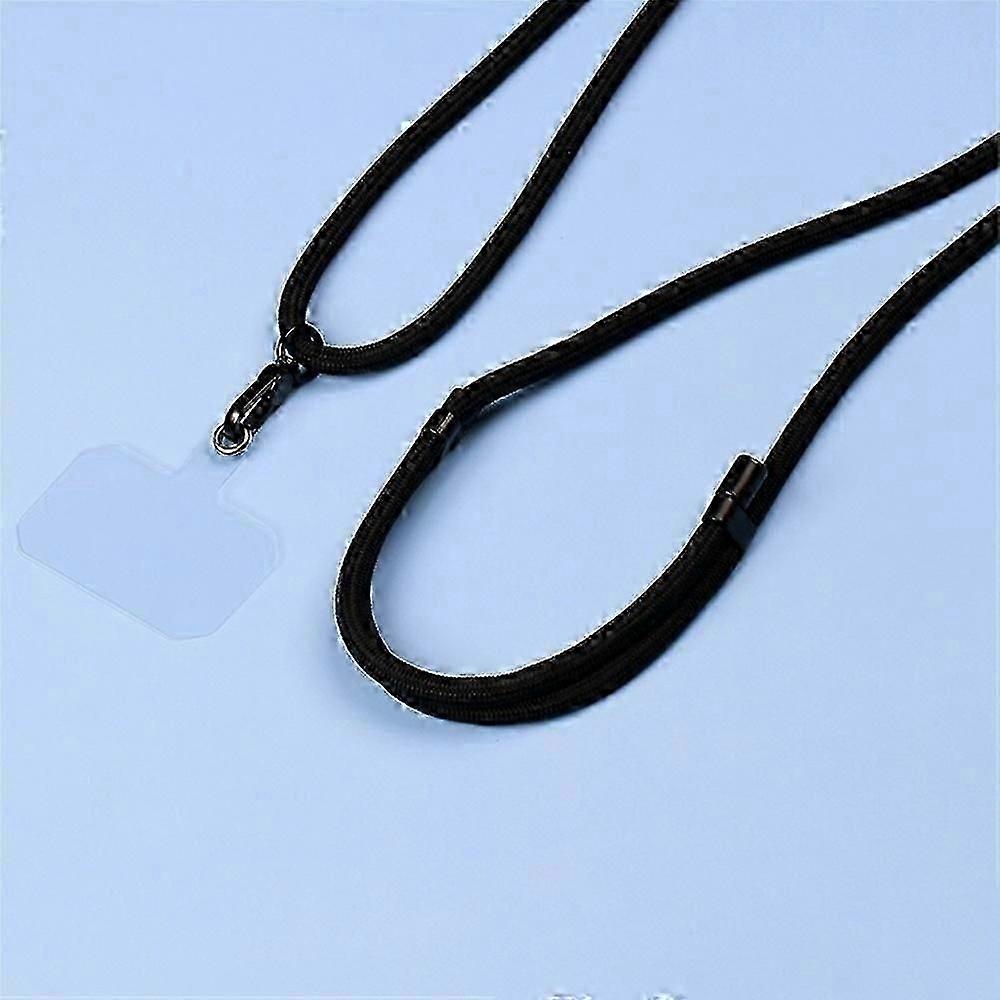 Universal 6mm Thick Polyester Adjustable Phone Lanyard with Tether