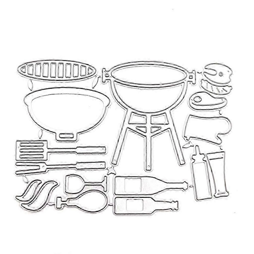 Barbecue Beer Stencil for Party Invitations